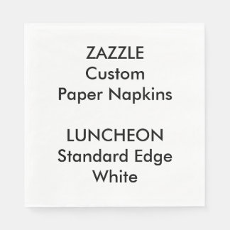 Zazzle Anpassningsbar Large WHITE Luncheon Pappra Pappersservett