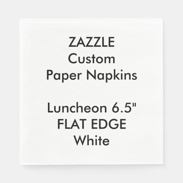 Zazzle Anpassningsbar Plain Kant Luncheon Pappra N Pappersservett (Framsidan)