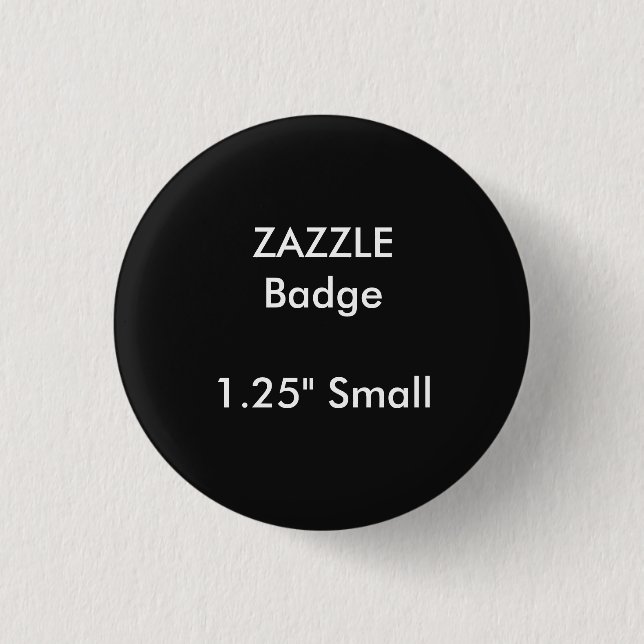 ZAZZLE-anpassningsbar skrivev ut 1,25" små Knapp (Framsida)