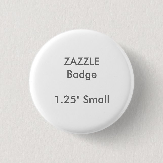 ZAZZLE-anpassningsbar skrivev ut 1,25" små Knapp (Framsida)