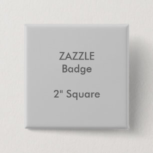 ZAZZLE Anpassningsbar tryckt 2-tums kvadratiskt GR Knapp