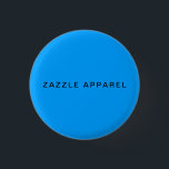 Zazzle-apparat 09EF-utkastknapp Knapp<br><div class="desc">Zazzle Apparel 09EF Draft Button Blue-sort #009EFF Zazzle</div>