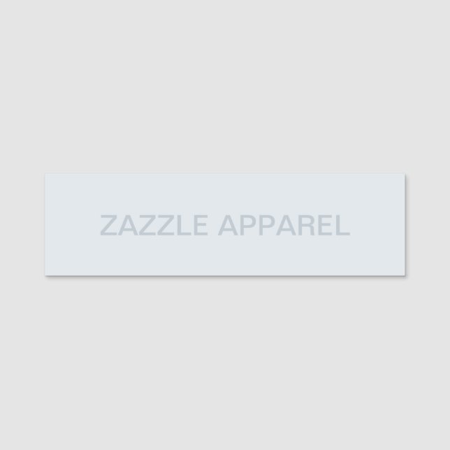 Zazzle Apparel Sort Draft Namn bricka Namnbricka (Framsida)