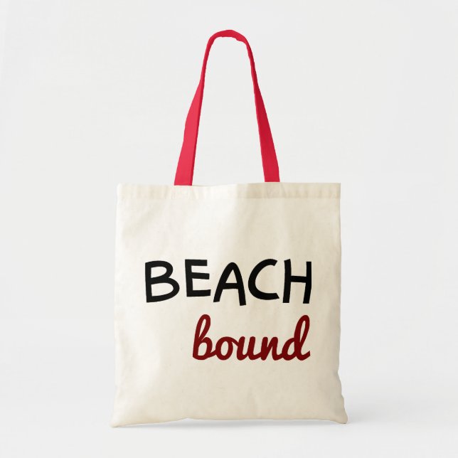 Zazzle Beach Bound Tote Bag Tygkasse (Framsidan)