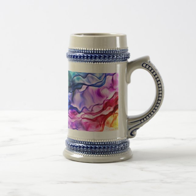 Zazzle beställnings- öl Stein 18oz Sejdel (Höger)