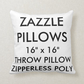Zazzle beställnings- Zipperless polyesterdekorativ Kudde
