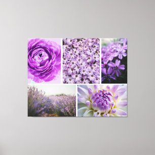 Zazzle-blommans målarfärg canvastryck
