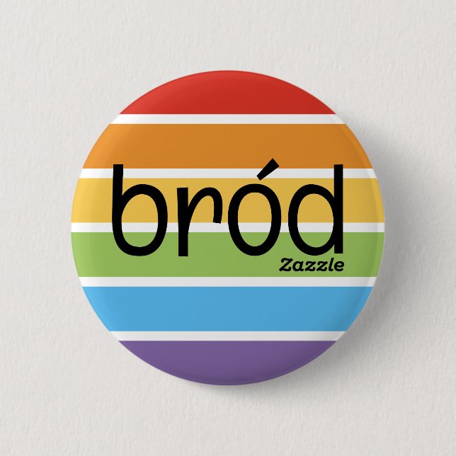 Zazzle Bród Knapp (Framsida)