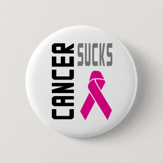 Zazzle Cancer Sucks Button Rosa Knapp
