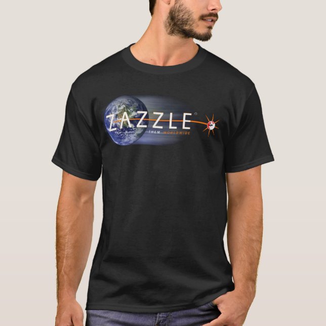 ZAZZLE DEM ÖVER HELA VÄRLDEN T SHIRT (Framsida)