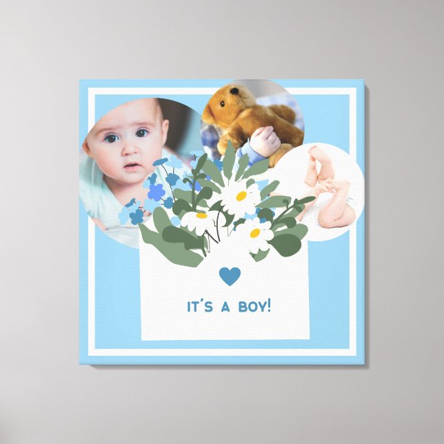 Zazzle, det är en pojke canvastryck (Framsida)