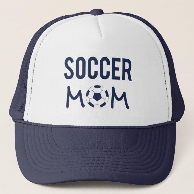 Zazzle Fotbollsmamma Sporthatt Truckerkeps (Framsida)
