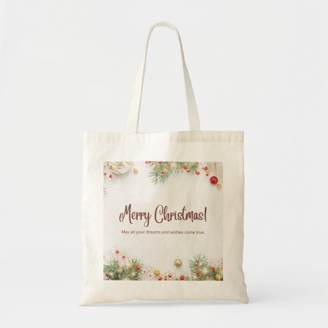 Zazzle God jul Tygkasse (Framsidan)