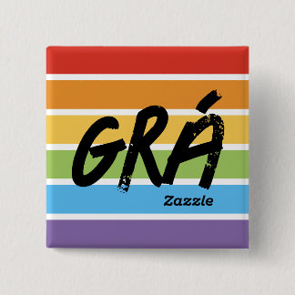 Zazzle Grå Knapp