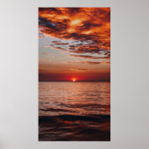 Zazzle himmel hav sol affischutskrifter