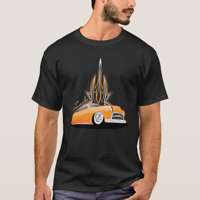 Zazzle Hotrod för mörka skjortor Tee (Framsida)