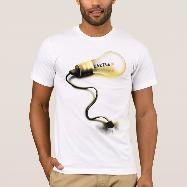 Zazzle Lightbulb T-shirt (Framsida)