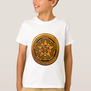 Zazzle - manlig guld- pentacle-noback tröja