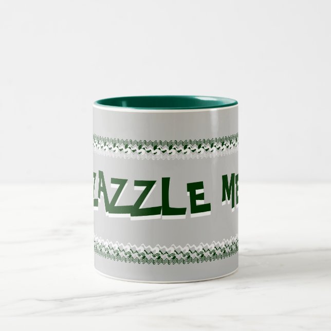 Zazzle Me Grönt Mugg (Center)