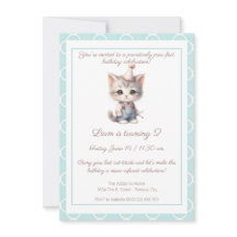 Zazzle meow-nificent-födelsedagsinbjudan