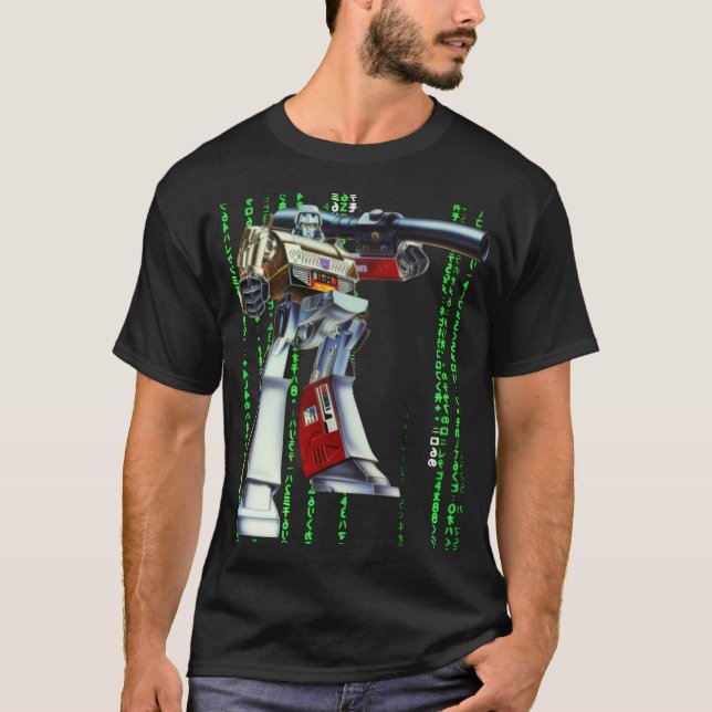 Zazzle Ny Transformers 2x0014 MATRIX SVART T-Shir T Shirt (Framsida)