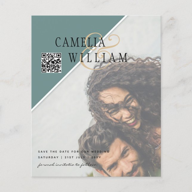 zazzle-profilsamlingen bröllop qr-sökning efter to flygblad (Framsidan)