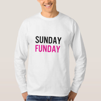 Zazzle Rosa Stil Unisex Söndag Funday LS Tee