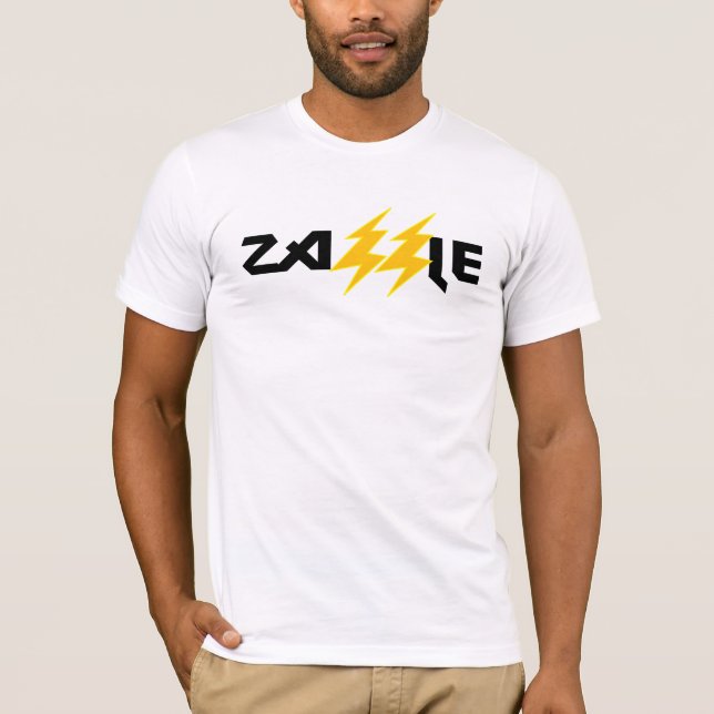 Zazzle stenblixt kasta i sig vitutslagsplatsen tröja (Framsida)