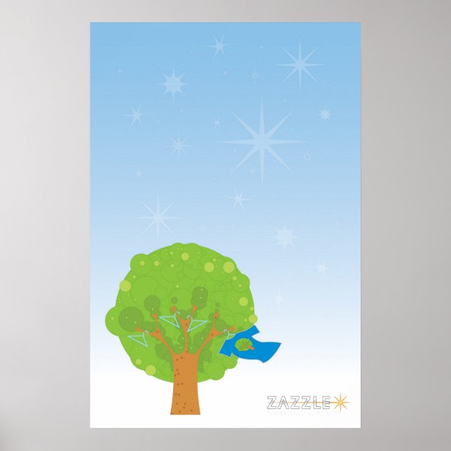 Zazzle Träd Poster (Framsidan)