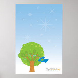 Zazzle trädaffisch poster
