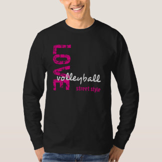 Zazzle Unisex Kärlek Volleyball Street Stil LS Tee