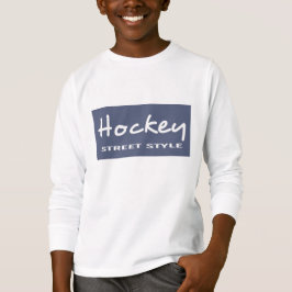 Zazzle Unisex Kids Hockey LS Tee Shirt