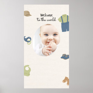 Zazzle välkommen till världen poster fingeravtryck