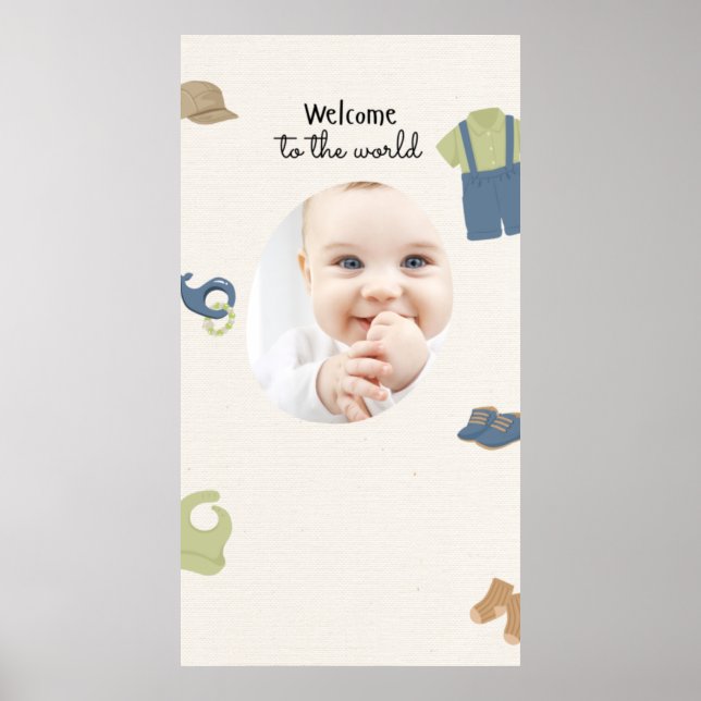 Zazzle välkommen till världen poster fingeravtryck (Framsidan)