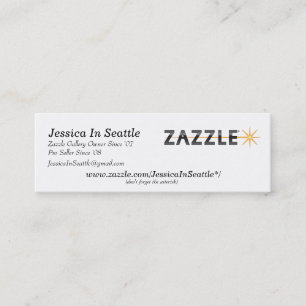 Zazzle visitkort