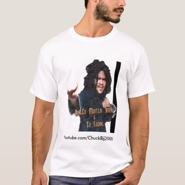 zazzle Youtube.com/ChuckBjj2000 Tee (Framsida)