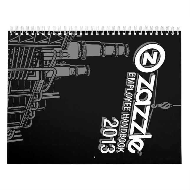 zazzleanställdhandbok kalender (Omslag)