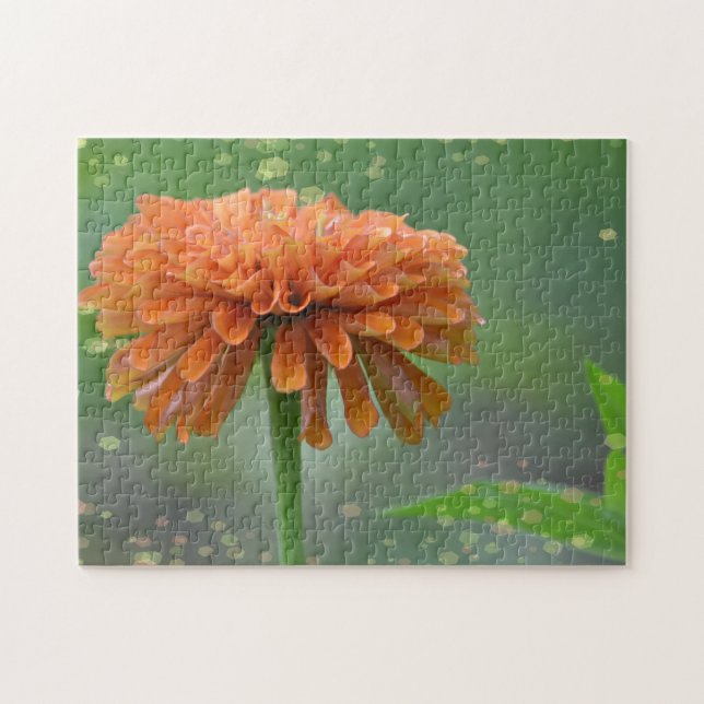 Zazzled Zinnia Puzzle Pussel (Horisontell)