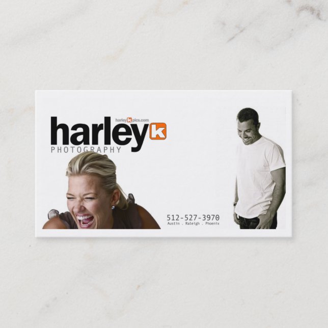 zazzleharleydesign visitkort (Framsida)