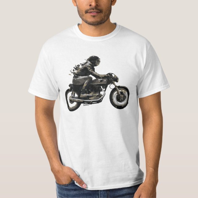 Zazzles kallast mest billig motorcykelT-tröja Tee (Framsida)