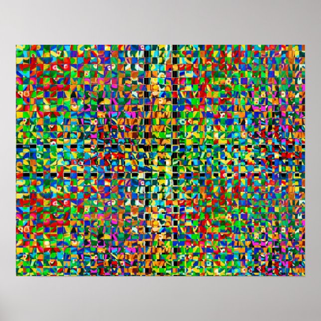 Zazzling Rain Forest Mönster Poster (Framsidan)