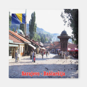 zBA005 SARAJEVO BAŠCARŠIJA Bosnien och Hercegovina Magnet