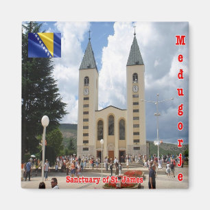 zBA006 SANKTUARY MEDJUGORJE Bosnien och Hercegovin Magnet