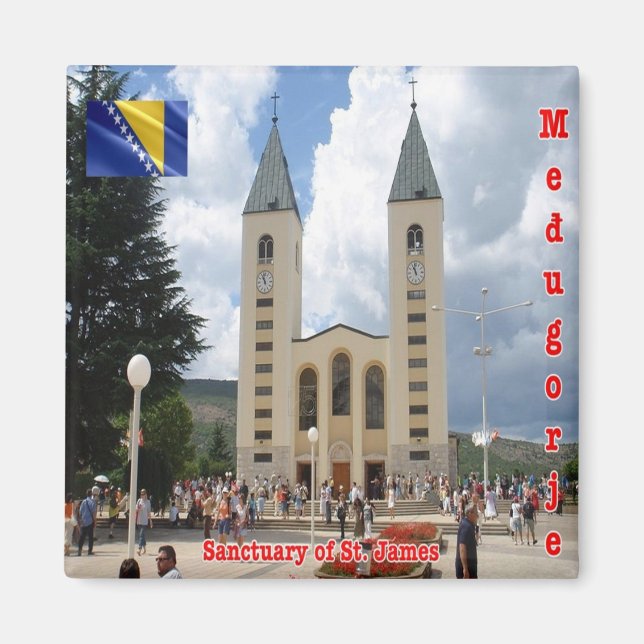 zBA006 SANKTUARY MEDJUGORJE Bosnien och Hercegovin Magnet (Framsidan)