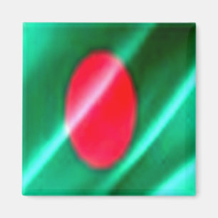 zBD002 Bangladesh-deshi som väver FLAGGA Banglades Magnet