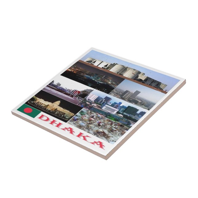 zBD004 DHAKA, Bangladesh, Asien Kakelplatta (Sidan)