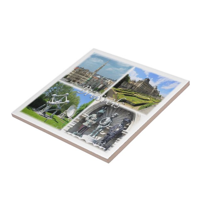 zBE009 BRYSSELS Bruxelles Belgium Kakelplatta (Sidan)