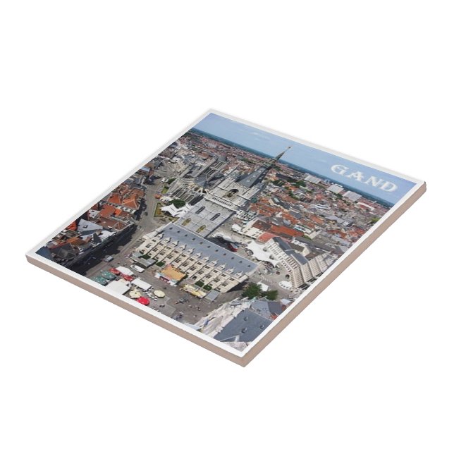 zBE011 GHENT Belgium Kakelplatta (Sidan)