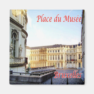 zBE017 BRYSSELS BRUXELLES Museum Square, Fridge Magnet