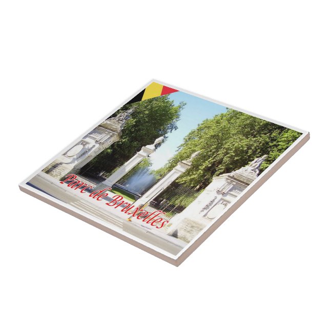 zBE018 BRYSSELS BRUXELLES PARK Belgium Kakelplatta (Sidan)